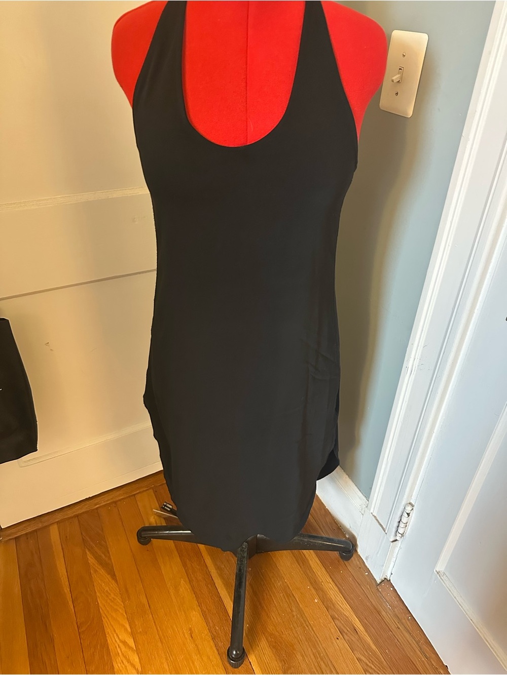 G/FORE Black Racerback Midi Dress